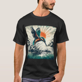 T-shirt Martin-pêcheur, Art Généré par l'Ia