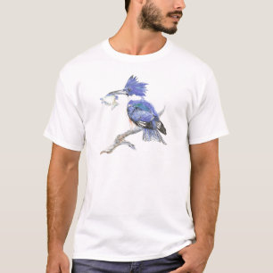 T-shirt Martin-pêcheur ceint - avec poisson - Collection d