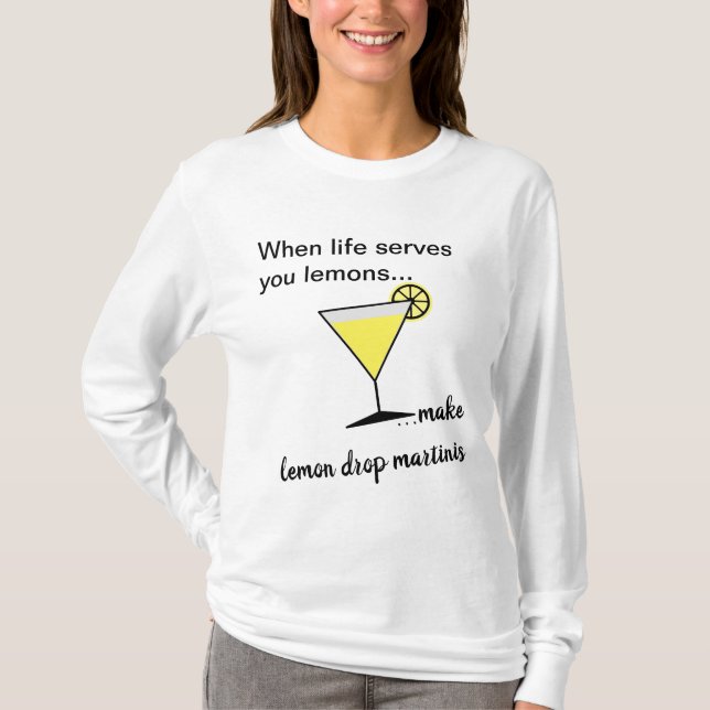 T-shirt Martini à la goutte de citron vert (Devant)