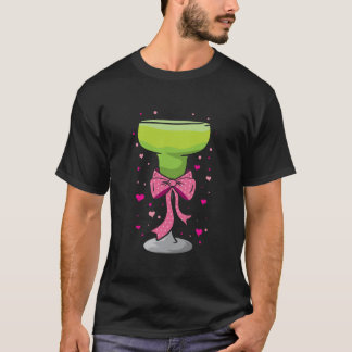 T-shirt Martini Margarita Coquette Bow Cocktail Bart en ve
