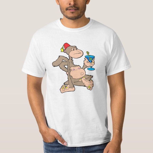 T-shirt Martini Monkey (Devant)
