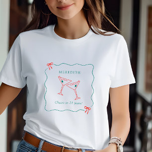 T-shirt Martini salue 21e anniversaire invité d'honneur