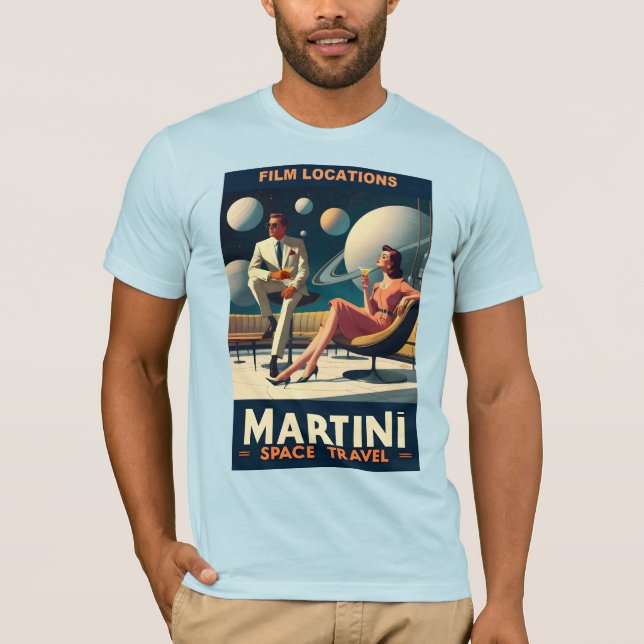 T-shirt Martini Space Travel Affiches Emplacements du film (Devant)