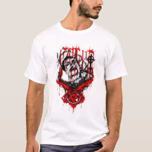 T-shirt Martyr cramoisi – Conception Métal Gothique Horreu