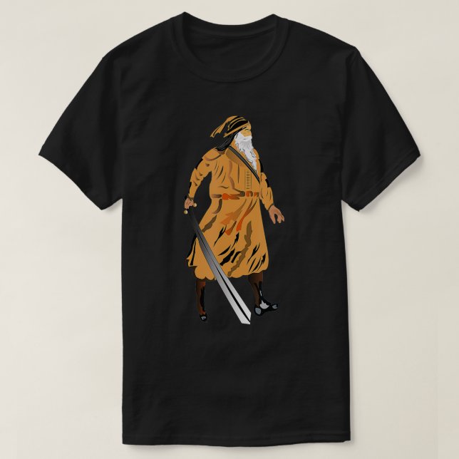 T-shirt Martyr sikh Baba Deep Singh Shahid  (Design devant)