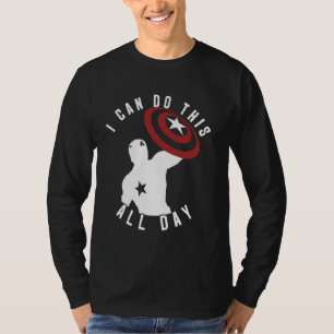 T-shirt Marvel Captain America Je peux faire ça toute la j
