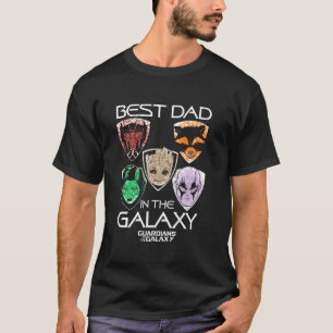 T-shirt Marvel Gardiens De La Galaxie Meilleur Papa Père S