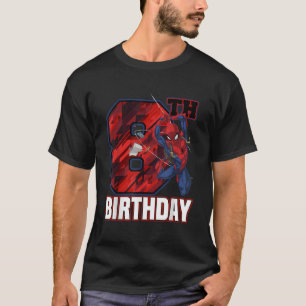 T-shirt Marvel Spider Man Web Swing 8e anniversaire