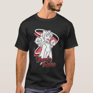 T-shirt Marvel WandaVision Sorcière Écarlate Rétro Dessin