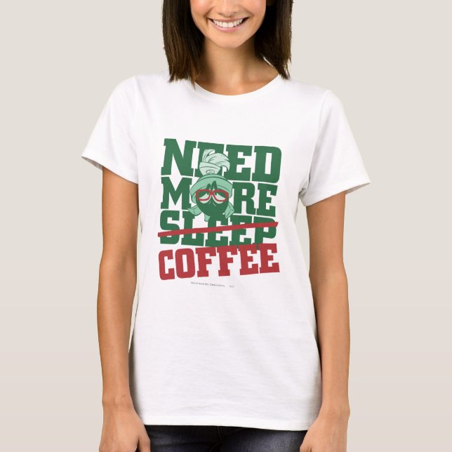 T-shirt MARVIN THE MARTIAN™ - Besoin de plus de café (Devant)