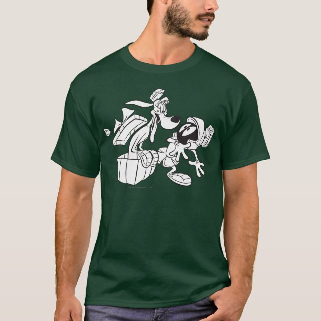 T-shirt MARVIN THE MARTIAN™ et K-9 surprise cadeau (Devant)