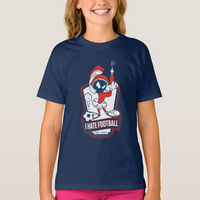 T-shirt MARVIN THE MARTIAN™ "I Hate Football" Graphic (Devant)