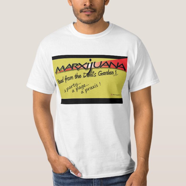 T-shirt Marxijuana : Lu du jardin du diable ! (Devant)