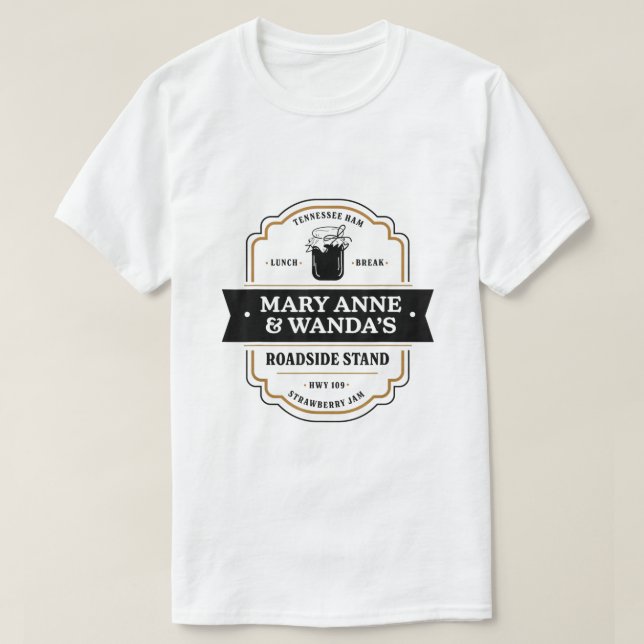T-shirt Mary Anne et Wanda les fermiers du marché du jambo (Design devant)