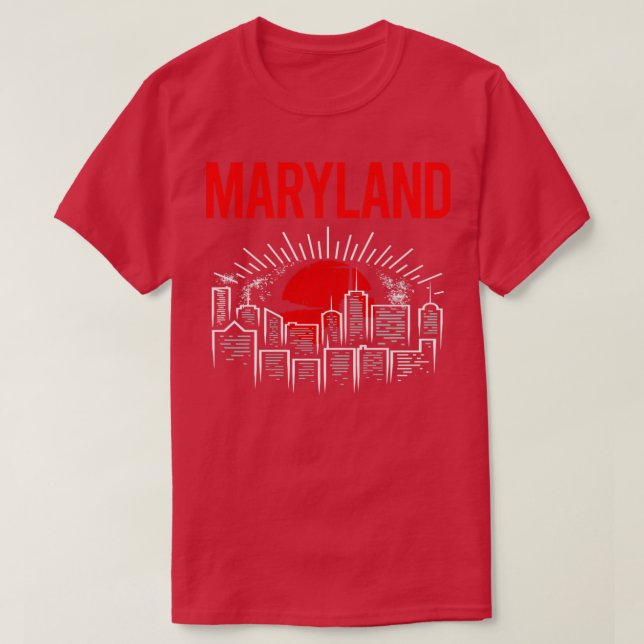 T-shirt Maryland de Red Moon (Design devant)