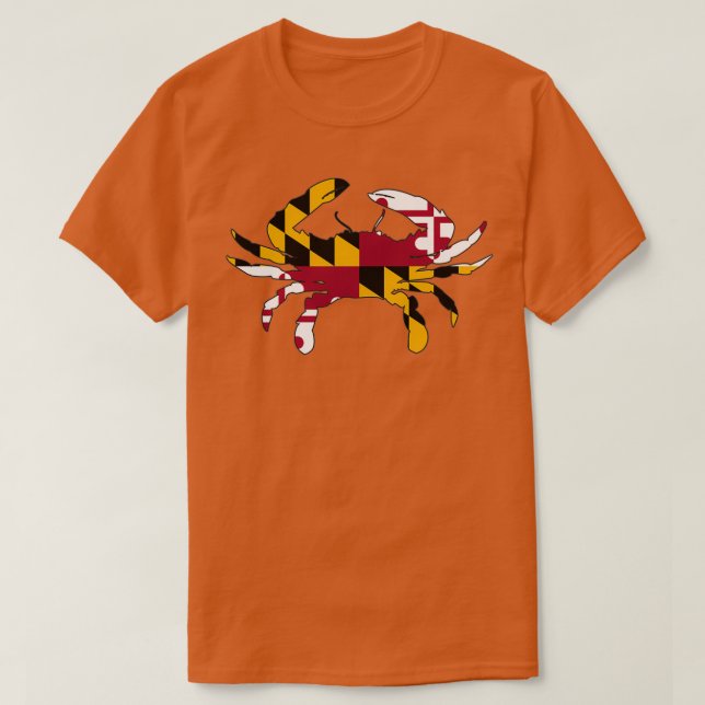 T-shirt Maryland Drapeau Crab Limited Edition Perfect Cade (Design devant)