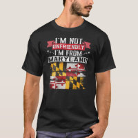 Maryland Drapeau Je ne suis pas hostile Je suis du