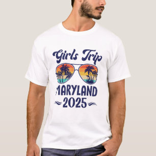 T-shirt Maryland Girls Trip Beach Vacation 2025 Correspond