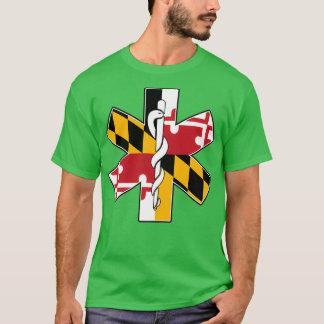 T-shirt Maryland Indicateur EMS Services Médicales d'urgen