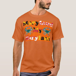 T-shirt Maryland My Maryland avec Crabes Bleus
