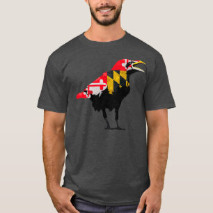 T-shirt Maryland Raven Bird State Pride Drapeau Premium