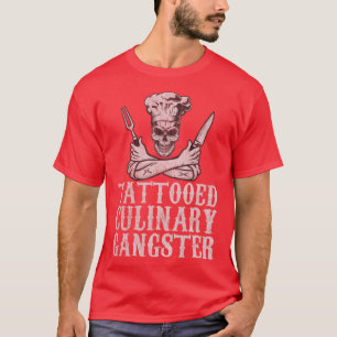 T-shirt Mas de Cuisine Gangster Pro Culinary Tattooé vinta