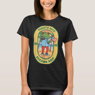 T-shirt Más Fotos Porto Rico Drapeau Ricain Sapo Concho
