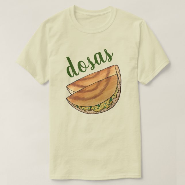 T-shirt Masala Dosas Cuisine indienne du Sud Cuisine Potat (Design devant)