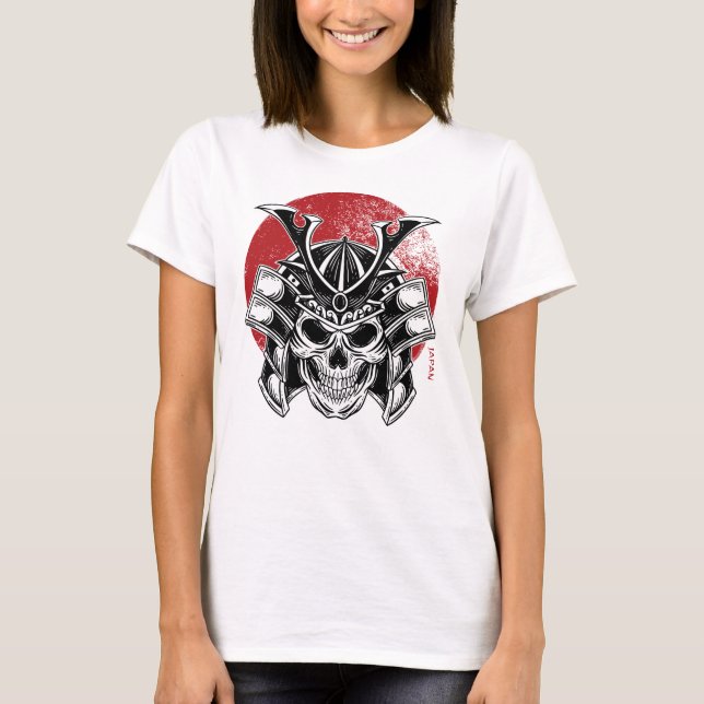 T-shirt Máscara Samurai Oni / Samurai Oni Mask Women (Devant)