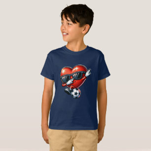 T-shirt Mascotte Cool Soccer Heart