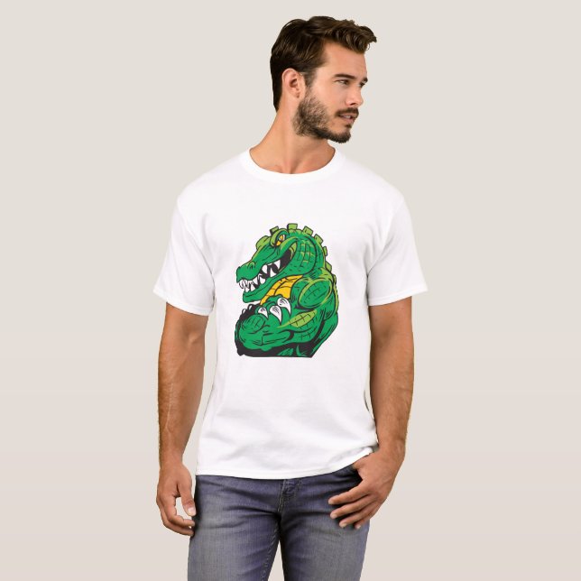 T-shirt mascotte d'alligator Tee (Devant entier)