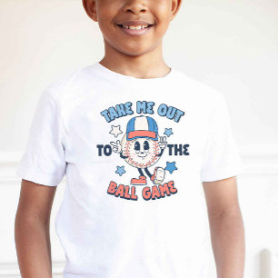 T-shirt Mascotte de baseball Vintage rétro