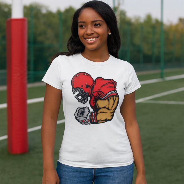 T-shirt Mascotte de guerrier de football robuste Muscle de (Créateur téléchargé)