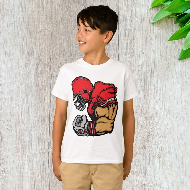 T-shirt Mascotte de guerrier de football robuste Muscle de (Créateur téléchargé)