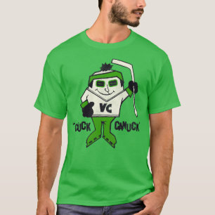 T-shirt Mascotte de hockey sur glace Chuck Canuck Rétro Dé