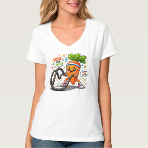 T-shirt Mascotte de motivation fitness pour bataille de co