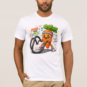 T-shirt Mascotte de motivation fitness pour un fort combat