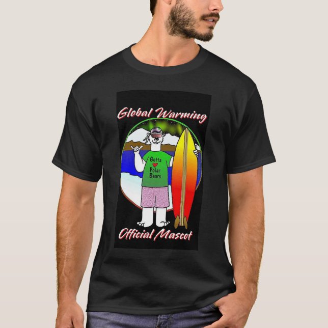 T-shirt Mascotte de réchauffement climatique (Devant)