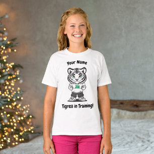 T-shirt Mascotte de Tigre Mignon – Entraînement Personnali