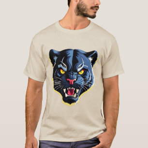 T-shirt Mascotte Féline Rugissante Féroce
