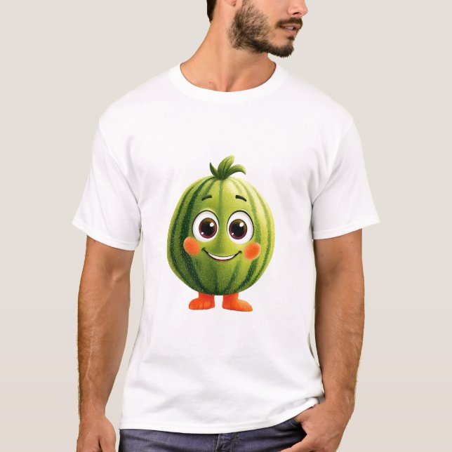 T-shirt Mascotte Pastèque Joyeuse (Devant)