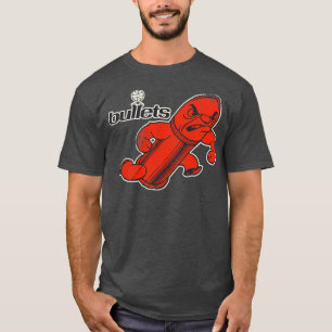 T-shirt Mascotte rétro de l'homme à puce