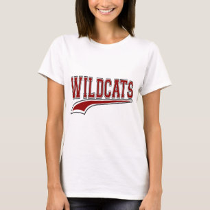 T-shirt Mascotte Wildcats (Rouge Profond)