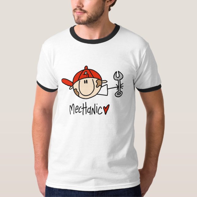 T-shirt masculin de mécanicien (Devant)