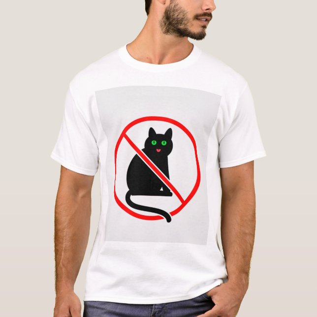 T-shirt masculin No Cats (Devant)