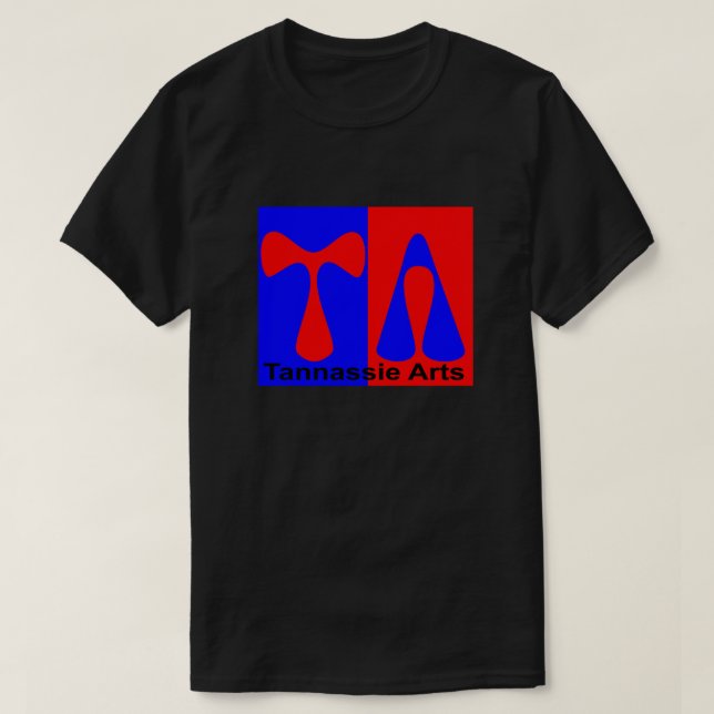 T-shirt masculin noir d'arts de Tannassie (Design devant)