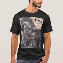 T-shirt masculin pour préparer la guerre en cas de