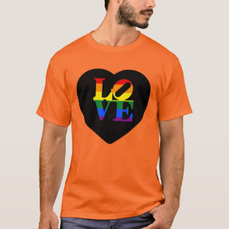 T-shirt Masculin Tie-Dye Spiral Love LGBT