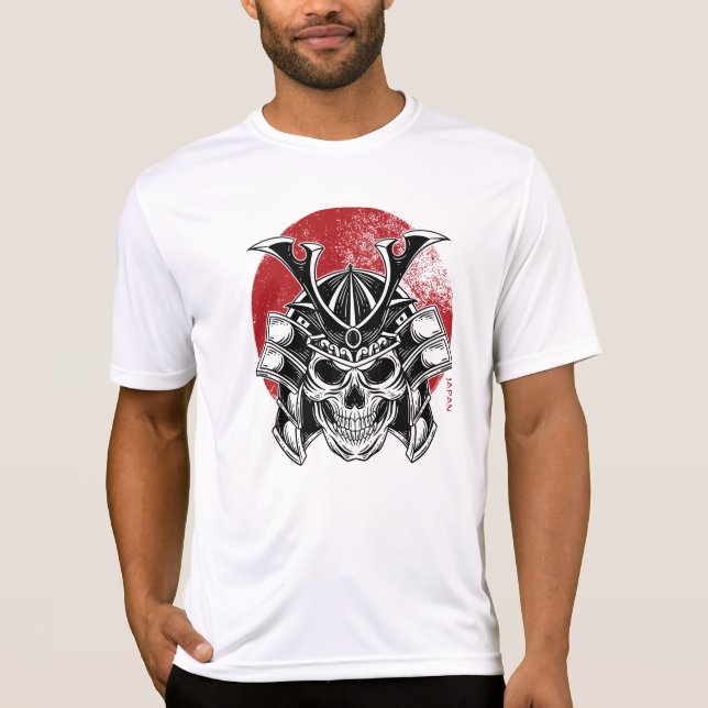 T-shirt Masculina Máscara Samurai Oni / Samurai Oni Mask (Devant)