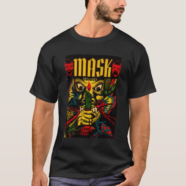 T-shirt MASK COVER 1945 LIVRE COMIC aop (Devant)